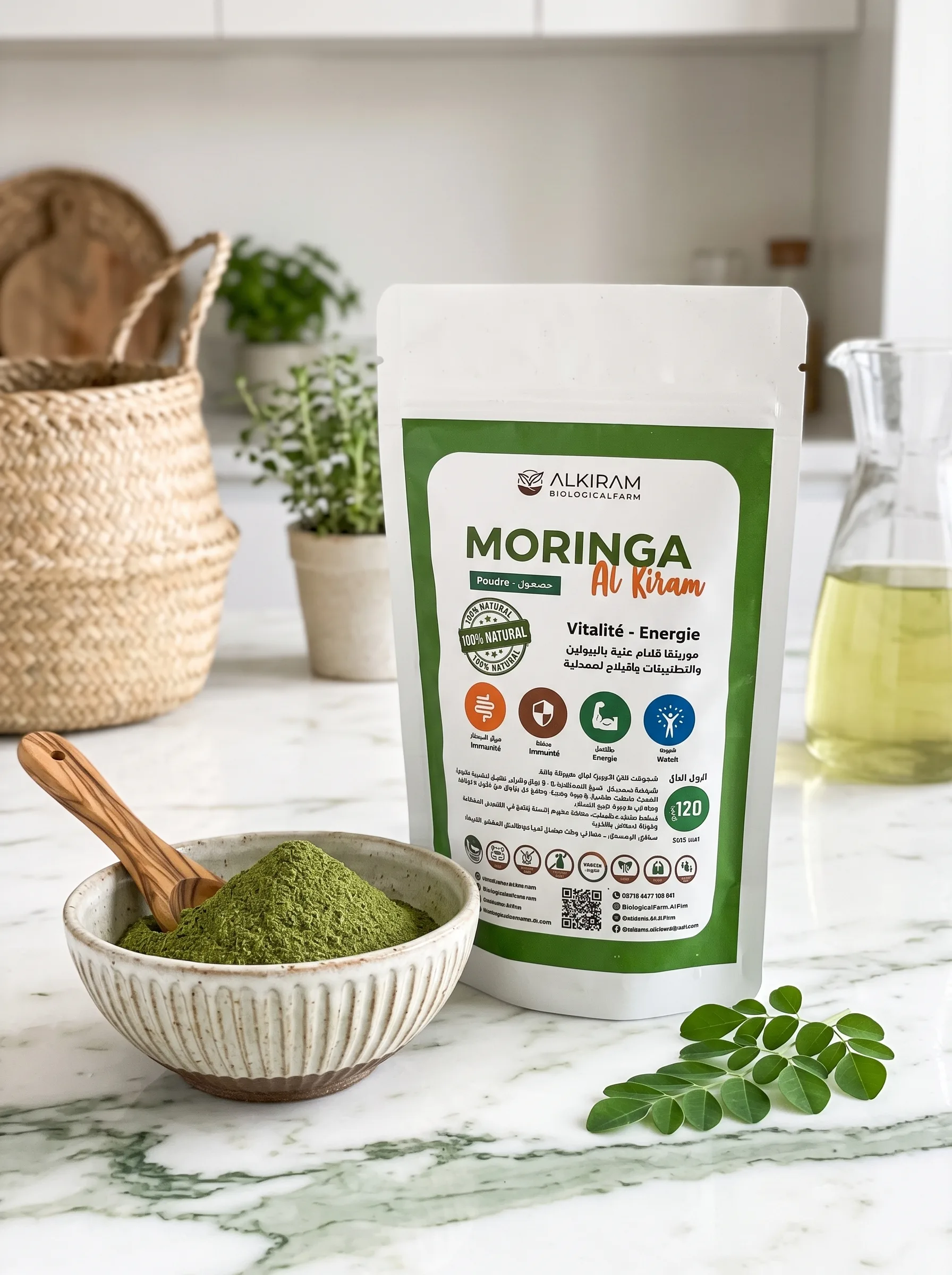 Moringa ALKIRAM 120g (powder)