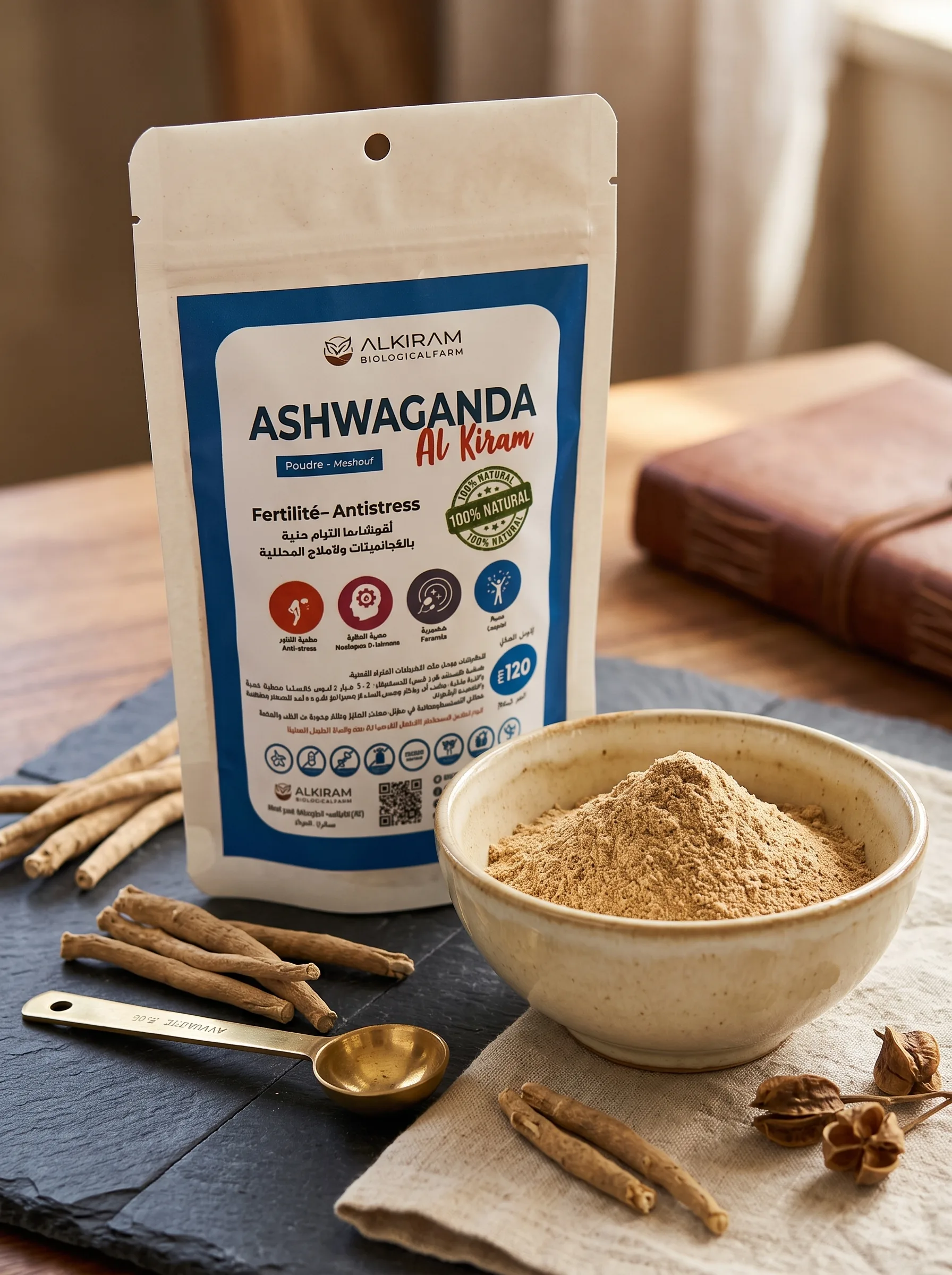 Ashwagandha ALKIRAM 120g (powder)